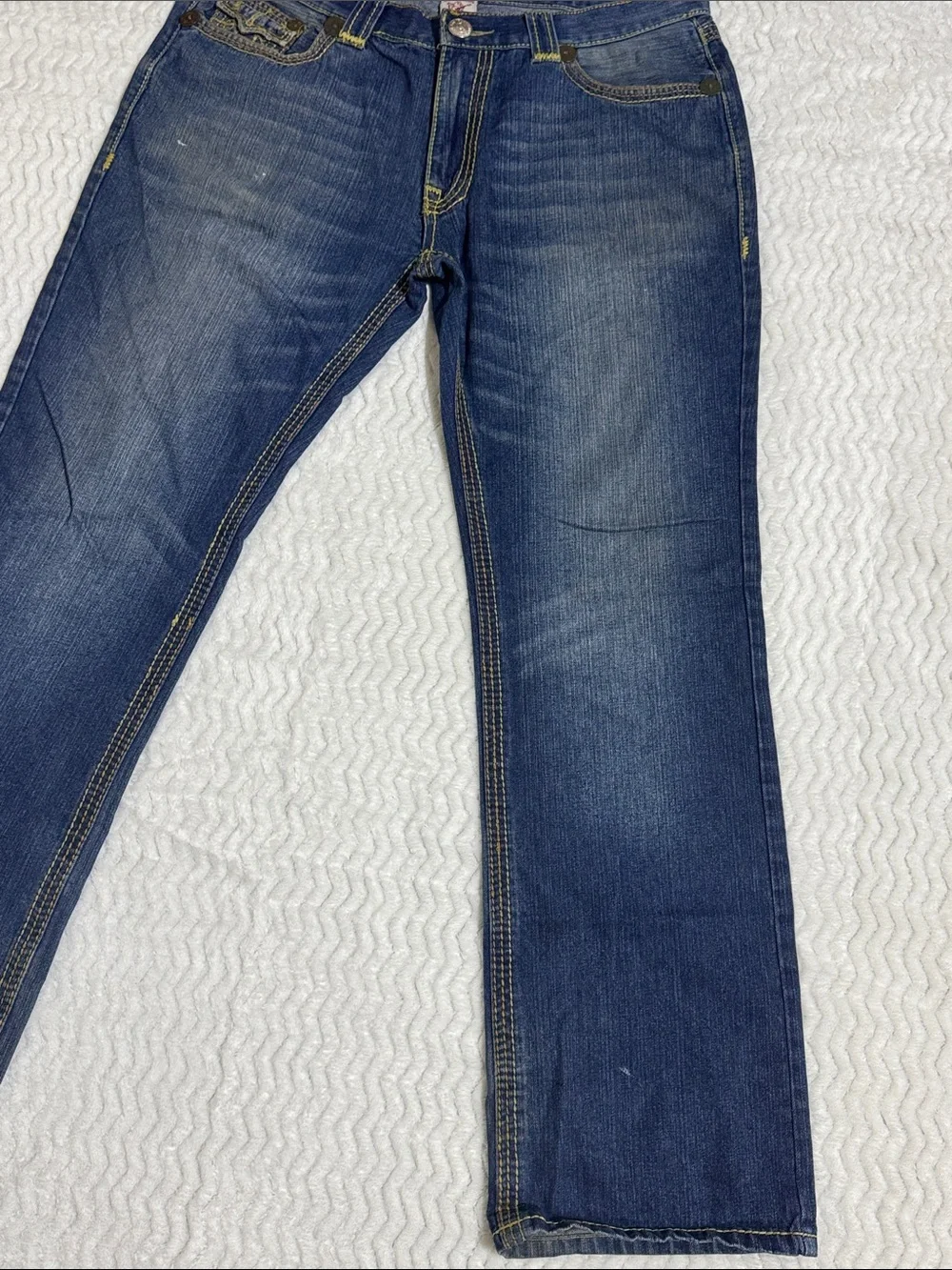 Vintage True Religion Bobby Super T Jeans Mens Size 36 Thick Stitch MADE IN USA